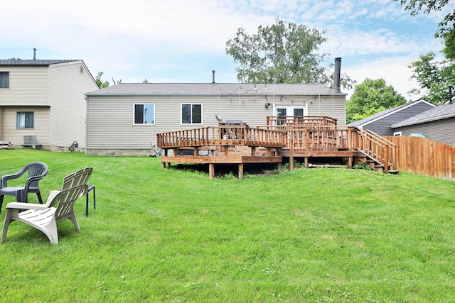 3808 Peak Ridge Dr, Columbus, OH 43230 - rear view of property with a wooden deck