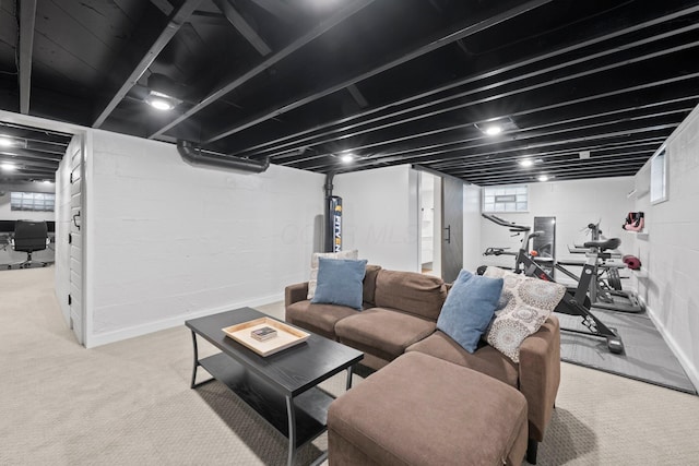 2560 Zollinger Rd, Columbus, OH 43221 - living room featuring carpet