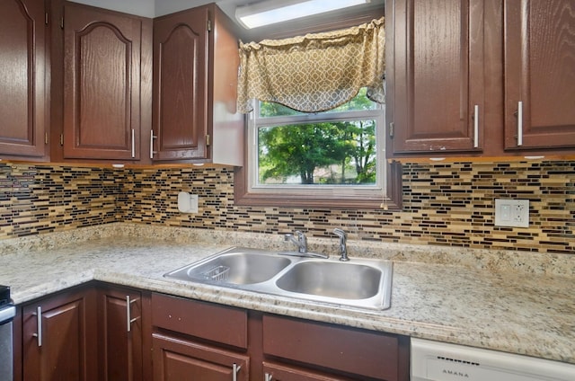 2605 Bella Via Ave, Columbus, OH 43231 - kitchen featuring dishwasher, light countertops, and tasteful backsplash