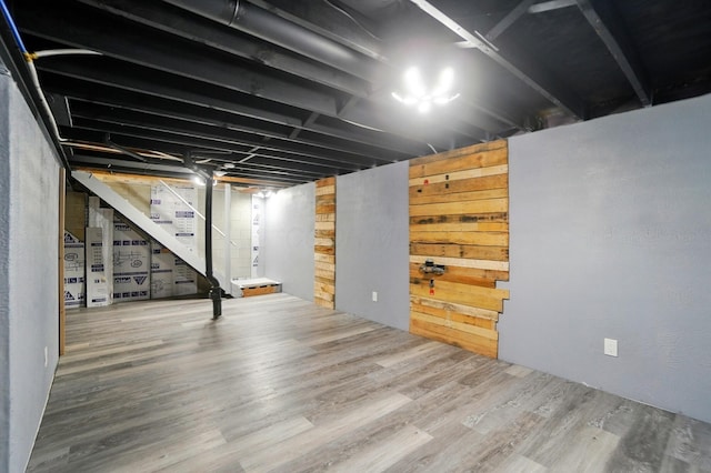 2605 Bella Via Ave, Columbus, OH 43231 - finished below grade area featuring wood finished floors