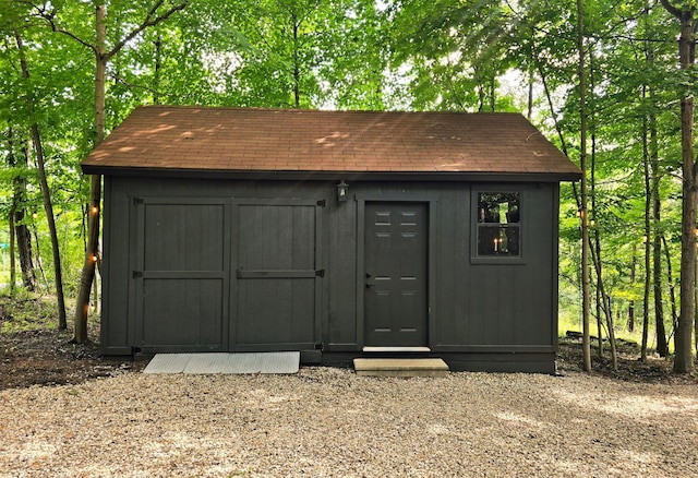 82 Lodge Ln, Hide A Way Hills, OH 43107 - view of shed