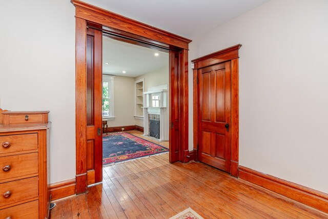 1366 S 4th St, Columbus, OH 43207 - corridor featuring light wood finished floors and recessed lighting