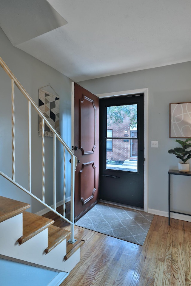 1820 Willoway Cir S, Columbus, OH 43220 - entryway featuring wood finished floors and stairway