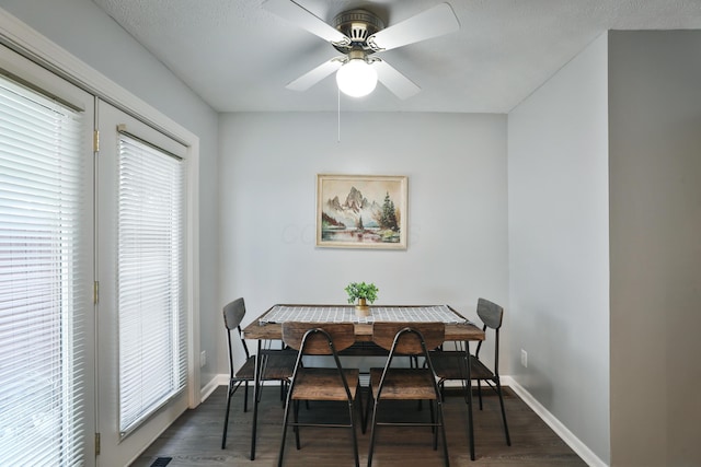 1820 Willoway Cir S, Columbus, OH 43220 - dining room with plenty of natural light, wood finished floors, and ceiling fan