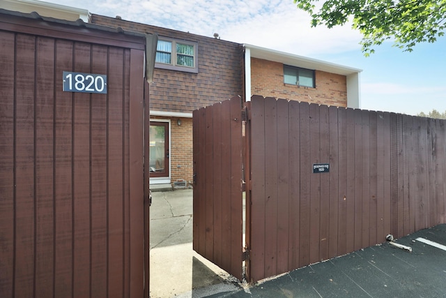 1820 Willoway Cir S, Columbus, OH 43220 - property entrance with a gate and brick siding