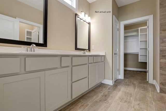 7641 Clifton Loop, Pickerington, OH 43147 - bathroom with double vanity and a walk in closet