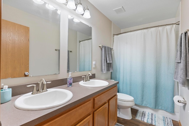 3615 Motts Place Ct, Canal Winchester, OH 43110 - bathroom featuring toilet and double vanity