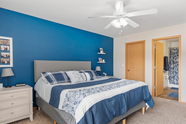 3615 Motts Place Ct, Canal Winchester, OH 43110 - carpeted bedroom featuring a ceiling fan and baseboards