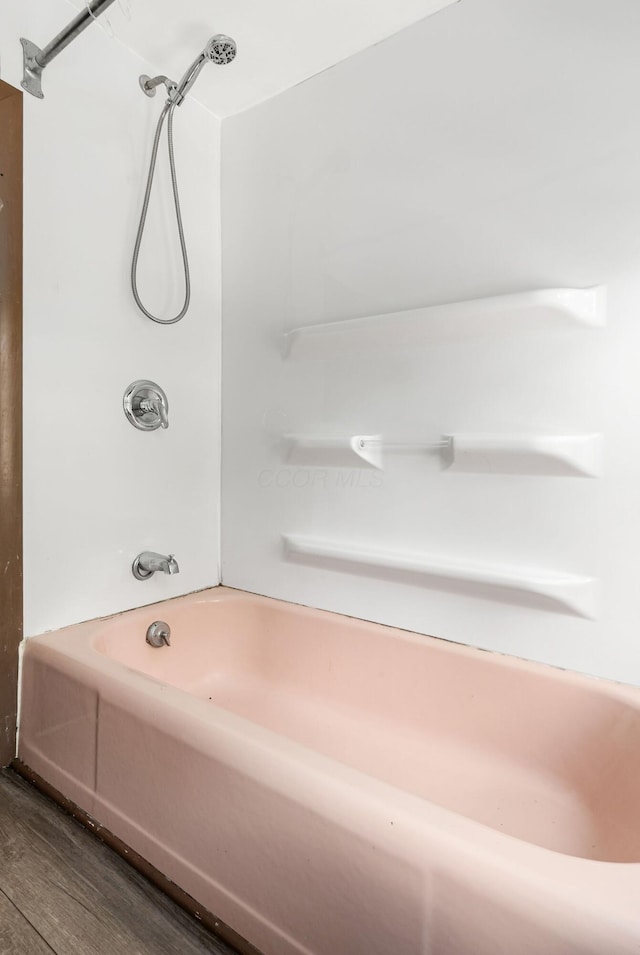 356 E 20th Ave, Columbus, OH 43201 - bathroom featuring wood finished floors and shower / bathtub combination