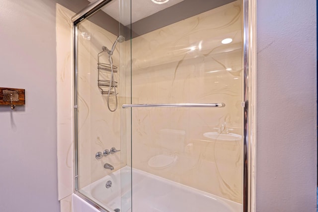 175 Academy Woods Dr, Columbus, OH 43230 - full bathroom featuring combined bath / shower with glass door