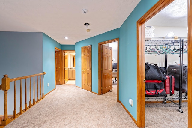 175 Academy Woods Dr, Columbus, OH 43230 - hallway featuring carpet floors and recessed lighting