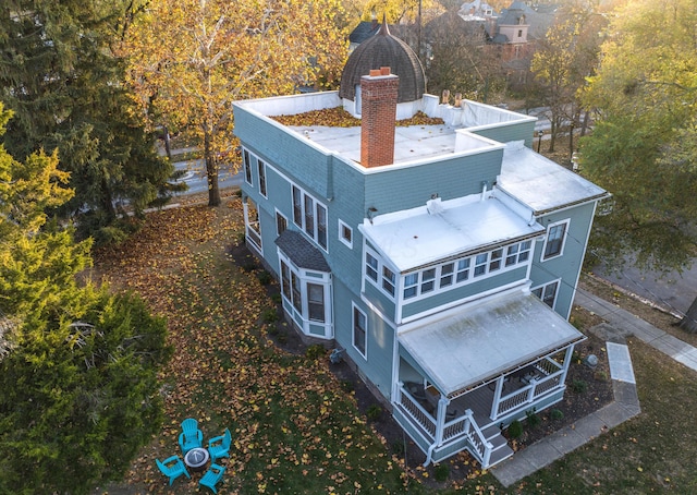 398 W 5th Ave, Columbus, OH 43201 - drone / aerial view
