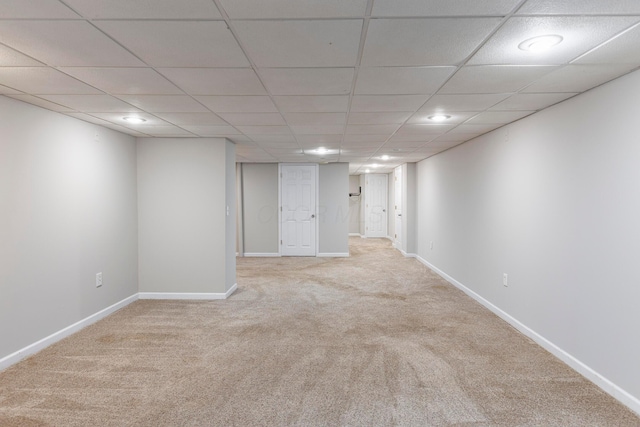 6258 Tetlin Field Dr, New Albany, OH 43054 - carpeted spare room with recessed lighting and a drop ceiling