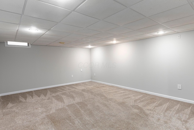 6258 Tetlin Field Dr, New Albany, OH 43054 - carpeted spare room with a paneled ceiling