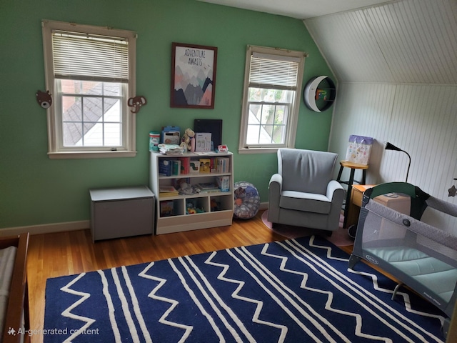 521 E Allen St, Lancaster, OH 43130 - sitting room with wood finished floors and lofted ceiling