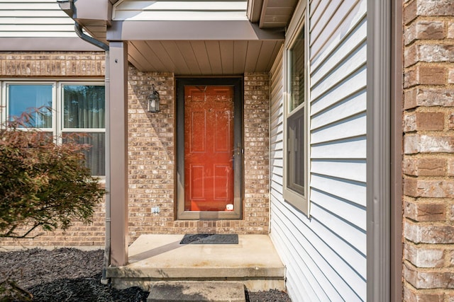 4224 Eagle Head Dr, Columbus, OH 43230 - view of exterior entry featuring brick siding