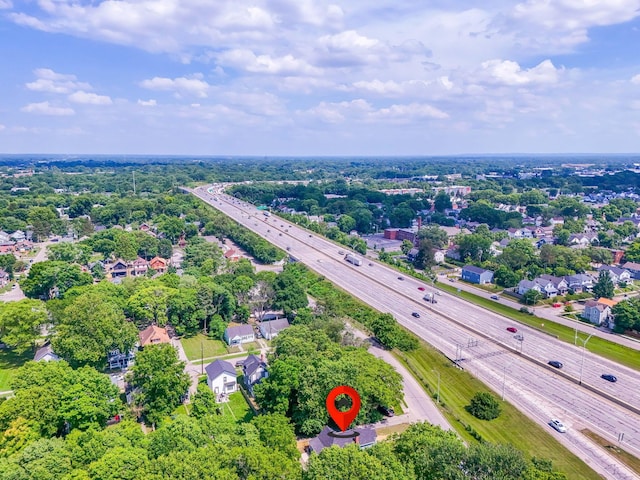 1612 Cole St, Columbus, OH 43205 - aerial view of residential area featuring a major roadway