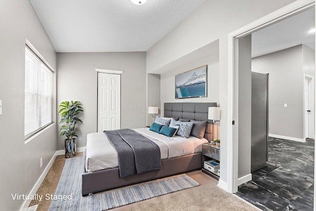 1612 Cole St, Columbus, OH 43205 - bedroom with lofted ceiling and a closet