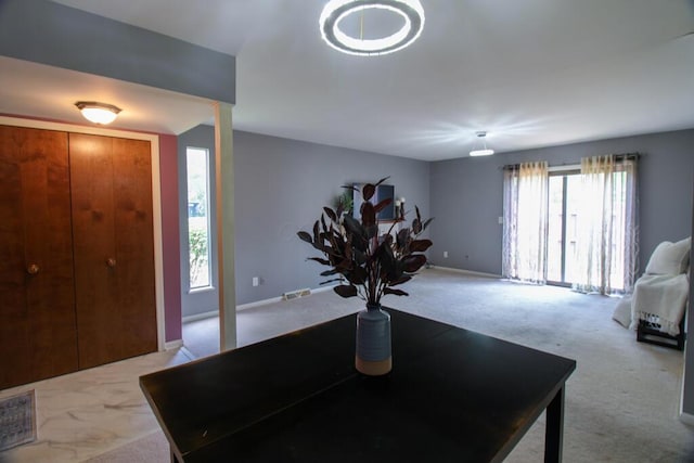 1206 Crescent Heights Rd, Marion, OH 43302 - entryway featuring carpet flooring and baseboards