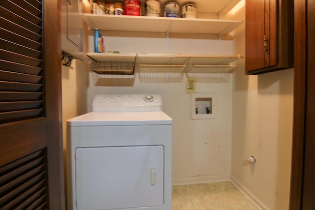 1206 Crescent Heights Rd, Marion, OH 43302 - laundry area featuring washer / dryer and cabinet space