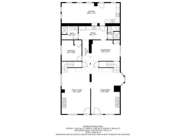 1364 E Fulton St, Columbus, OH 43205 - view of property floor plan