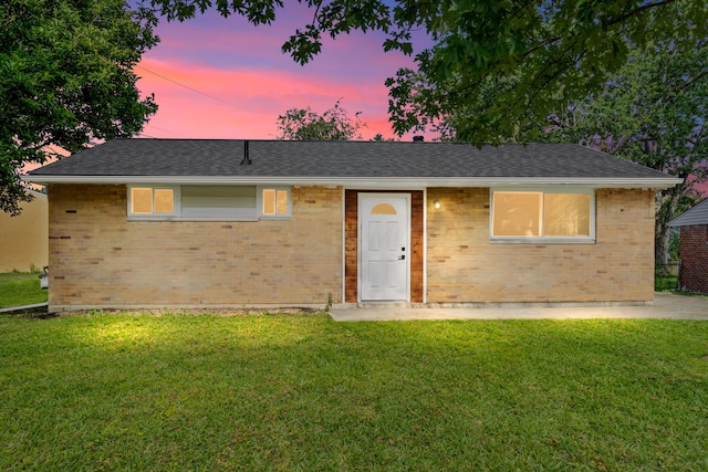 1556 Vilardo Ln, Columbus, OH 43227 - single story home with brick siding, a yard, and a shingled roof
