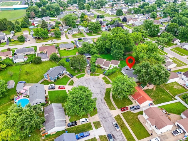 893 Aladdin Ct, Columbus, OH 43207 - aerial perspective of suburban area