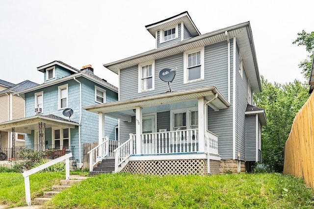 330 S Harris Ave, Columbus, OH 43204 - traditional style home with covered porch and cooling unit