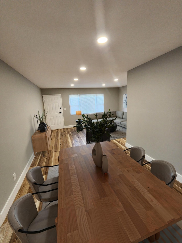 1826 Fleming Rd, Columbus, OH 43232 - dining room with wood finished floors and recessed lighting