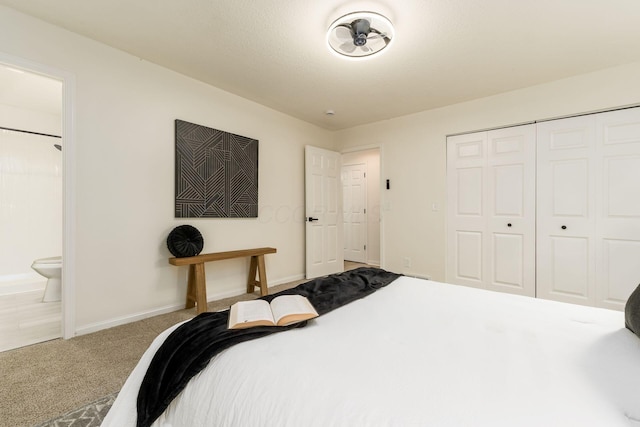 13900 Justin Rd, Utica, OH 43080 - carpeted bedroom with a closet and ensuite bathroom