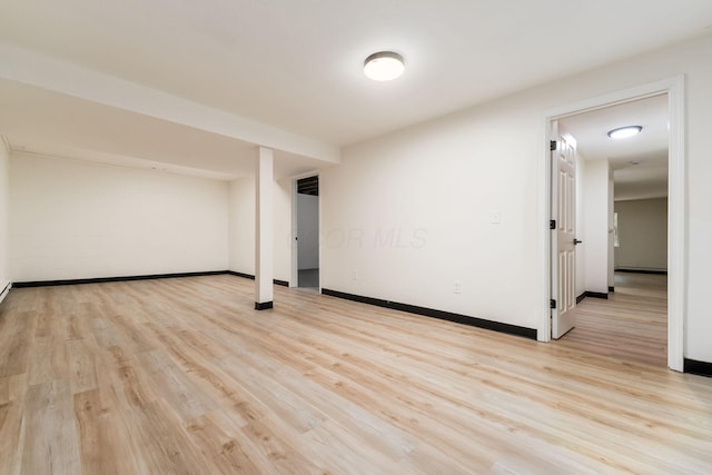 13900 Justin Rd, Utica, OH 43080 - interior space featuring light wood-type flooring and baseboards