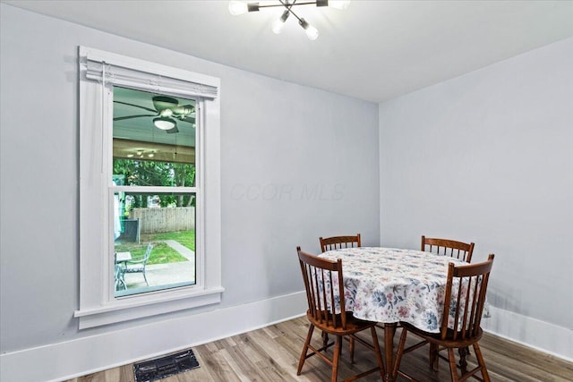 114 N 7th St, Newark, OH 43055 - dining area with wood finished floors