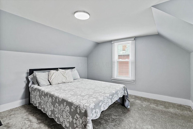 114 N 7th St, Newark, OH 43055 - bedroom featuring lofted ceiling and carpet flooring