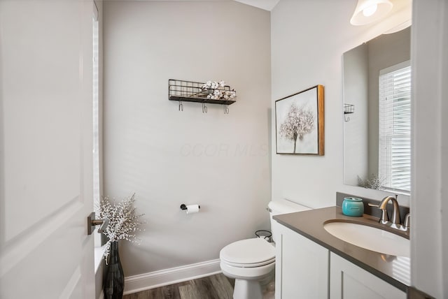 25500 Storms Rd, West Mansfield, OH 43358 - bathroom featuring wood finished floors and vanity