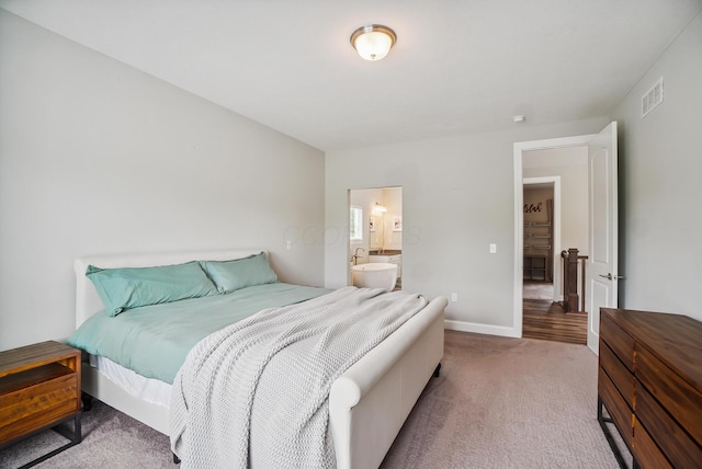25500 Storms Rd, West Mansfield, OH 43358 - bedroom with carpet and ensuite bathroom