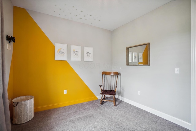 25500 Storms Rd, West Mansfield, OH 43358 - sitting room with baseboards and carpet