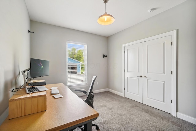25500 Storms Rd, West Mansfield, OH 43358 - home office with carpet flooring and baseboards