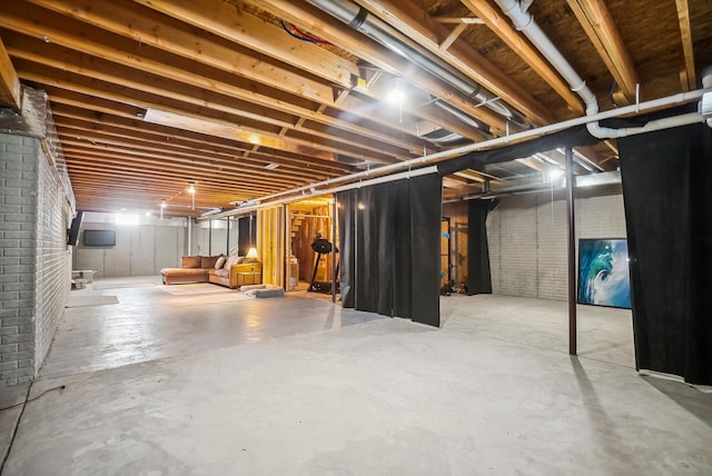 25500 Storms Rd, West Mansfield, OH 43358 - view of unfinished basement