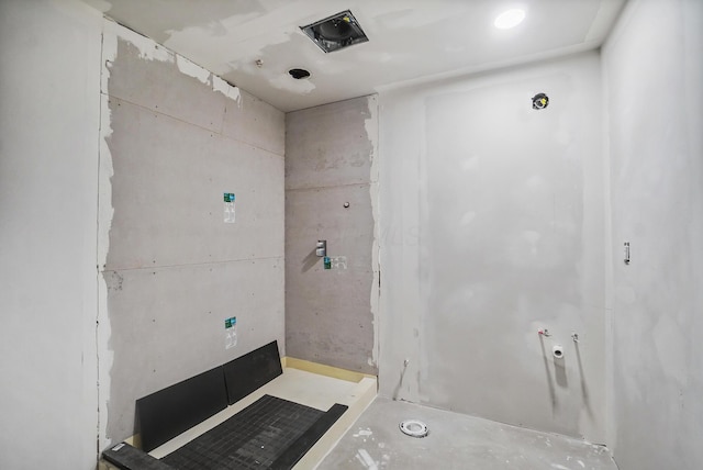25500 Storms Rd, West Mansfield, OH 43358 - bathroom with concrete floors