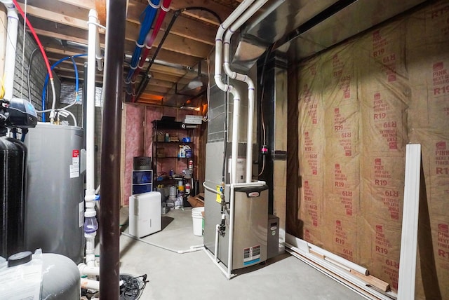 25500 Storms Rd, West Mansfield, OH 43358 - unfinished basement featuring water heater