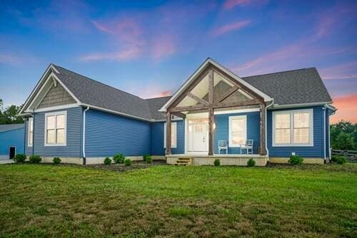 25500 Storms Rd, West Mansfield, OH 43358 - view of front of home with a front lawn