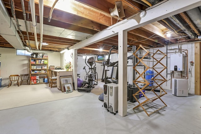 680 Rainbow Dr NW, Lancaster, OH 43130 - basement with water heater