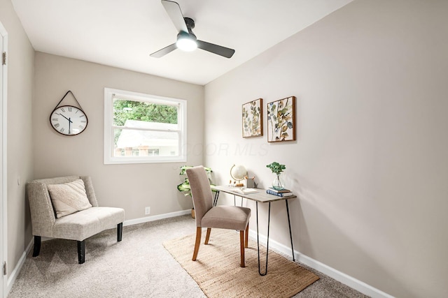 3432 Walmar Dr, Columbus, OH 43224 - office space featuring carpet and a ceiling fan