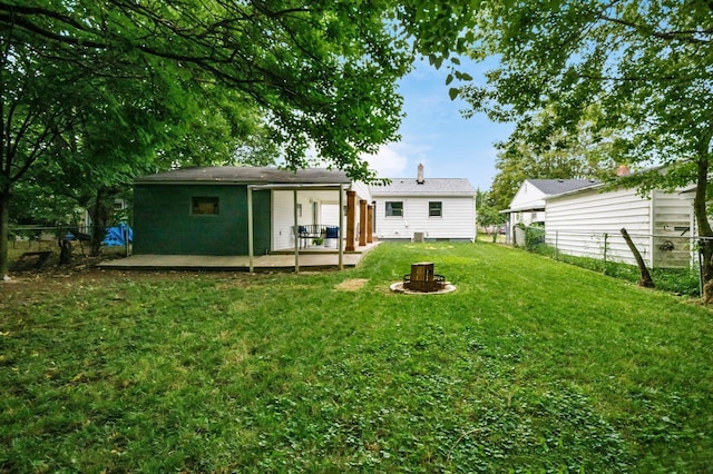 3432 Walmar Dr, Columbus, OH 43224 - rear view of property featuring a fenced backyard and a patio