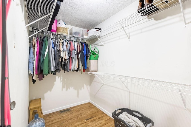 9710 Butcher Rd, Mount Vernon, OH 43050 - spacious closet featuring wood finished floors