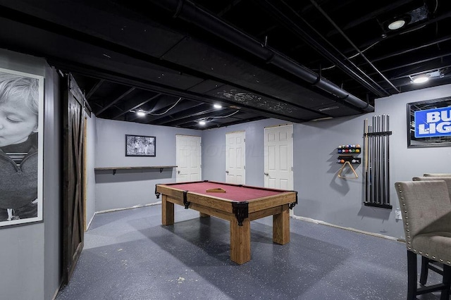 9710 Butcher Rd, Mount Vernon, OH 43050 - game room with billiards and baseboards