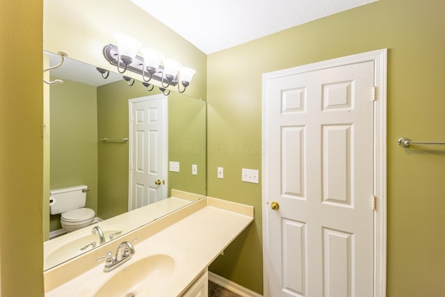 594 Chardonnay Ln, Lewis Center, OH 43035 - bathroom with toilet and vanity