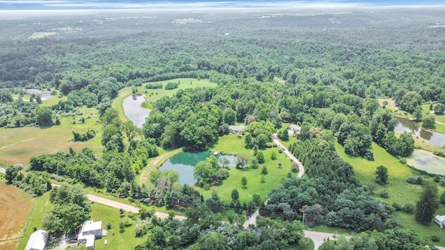 8421 Ransom Rd, Mount Vernon, OH 43050 - aerial overview of property's location featuring a nearby body of water and a forest