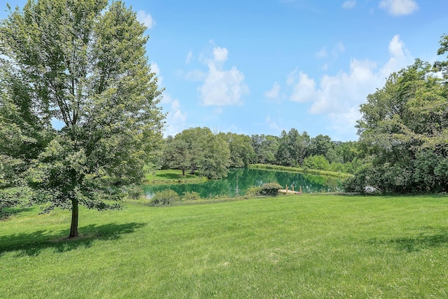 8421 Ransom Rd, Mount Vernon, OH 43050 - view of green lawn featuring a water view