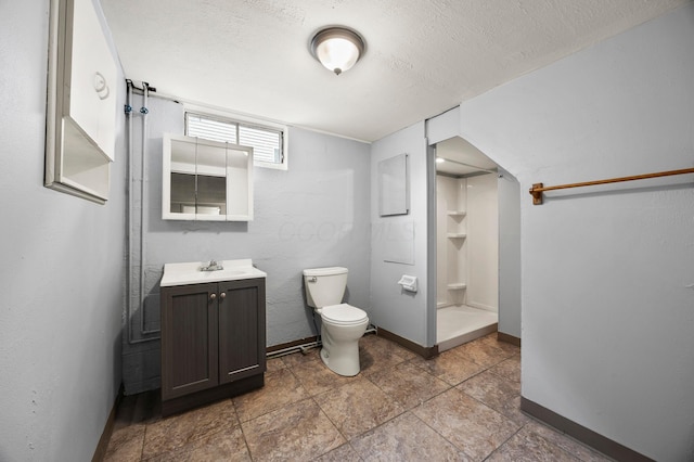 2468 Spaatz Ave, Columbus, OH 43204 - full bathroom featuring vanity, a shower, and a textured ceiling